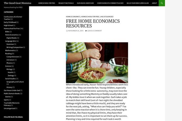 WordPress website example screenshot