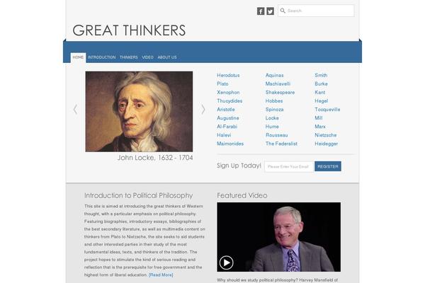 thegreatthinkers.org site used Thegreatthinkers