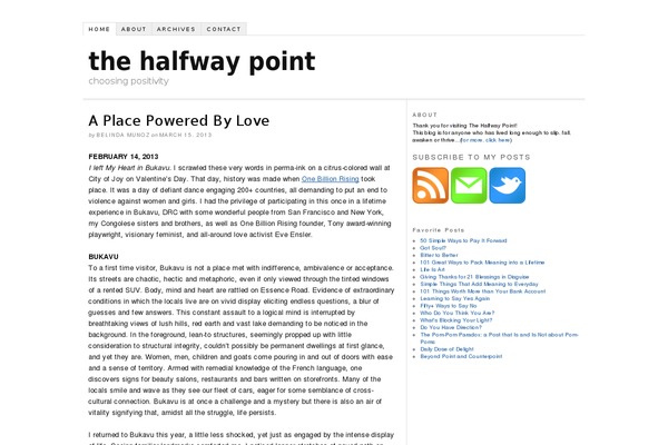 thehalfwaypoint.net site used Thesis 1.5.1