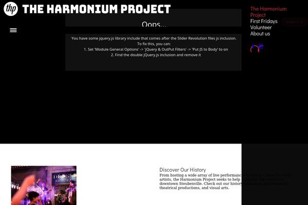 The7 Child theme site design template sample