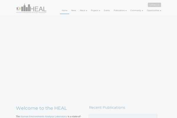 theheal.ca site used Academix