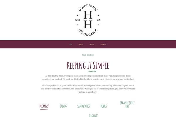 thehealthyhabit.org site used Vincentes