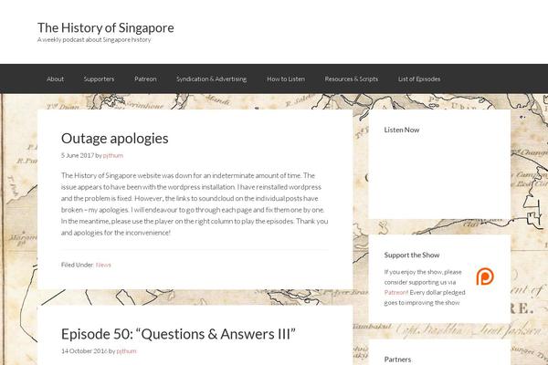 thehistoryofsingapore.com site used Genesis-sample