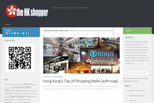 Hueman theme site design template sample