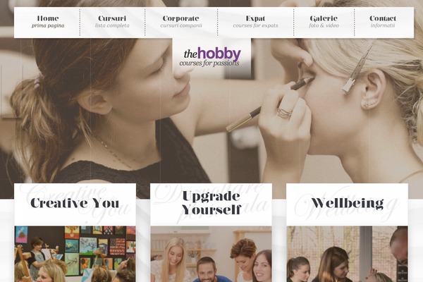 Hobby theme site design template sample