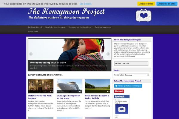 thehoneymoonproject.com site used Spangle-lite