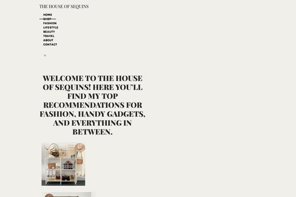 thehouseofsequins.com site used X | The Theme