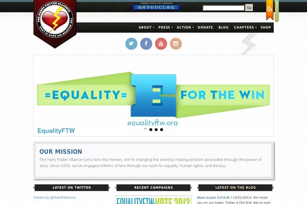 hpa theme websites examples