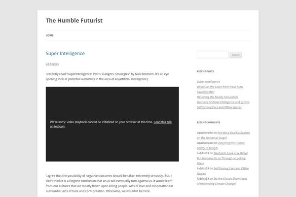 Twenty Twelve theme site design template sample