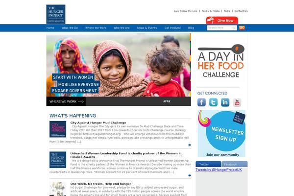 thehungerproject.co.uk site used The-hunger-project