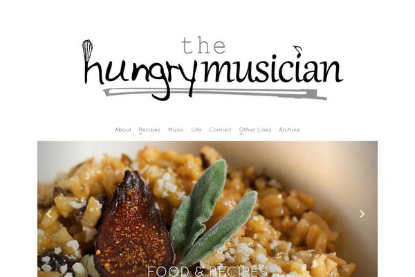 Food-blog theme site design template sample