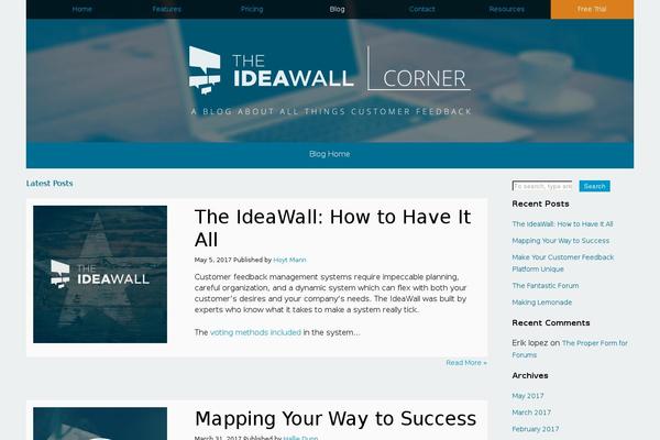 theideawall.com site used Ideawall