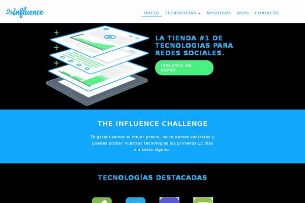 theinfluence.co site used The-influence