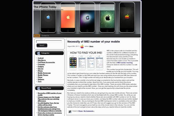 theiphonetoday.com site used Sports Blog