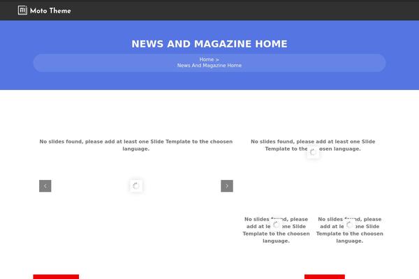 Motov4 theme site design template sample