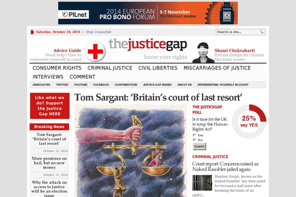 thejusticegap.com site used Justicegap
