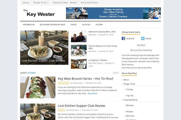 thekeywester.com site used Blognow