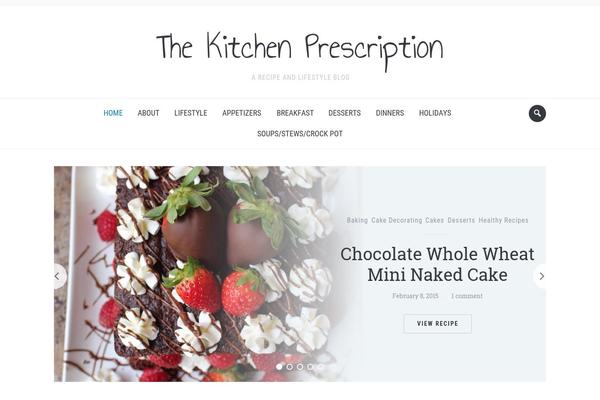 Foodica-child theme site design template sample