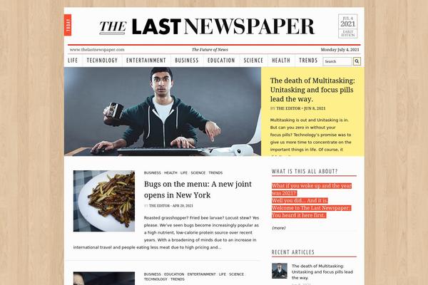 thelastnewspaper.com site used Futuristicnews