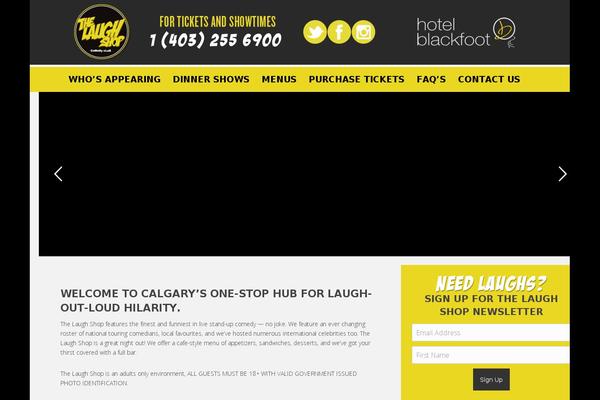 thelaughshopcalgary.com site used Salient