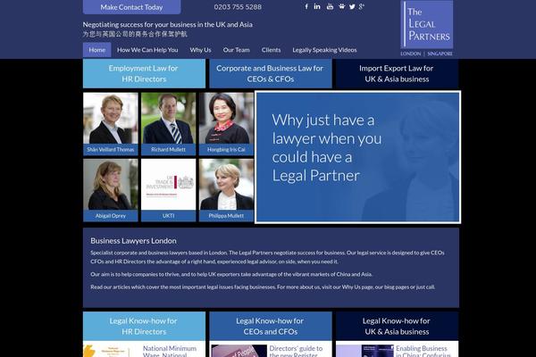 thelegalpartners.com site used Sterling Child Theme