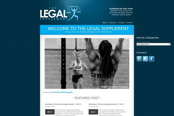 thelegalsupplement.com site used Thelegalsupplement