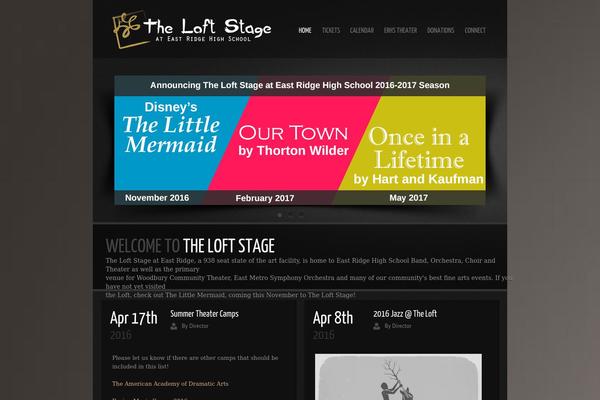 theloftstage.org site used Cadenza