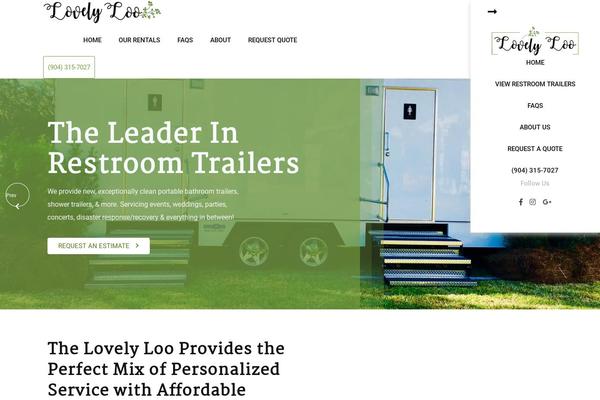 thelovelyloo.com site used Restroom-trailers