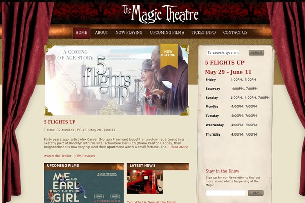 magicTheatre theme websites examples