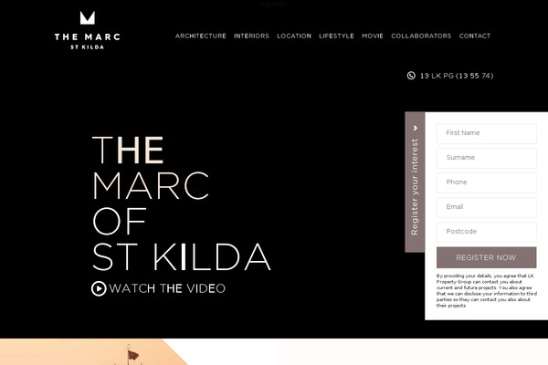 themarc.com.au site used Parallax Pro