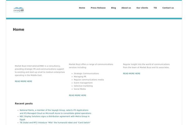 WordPress website example screenshot