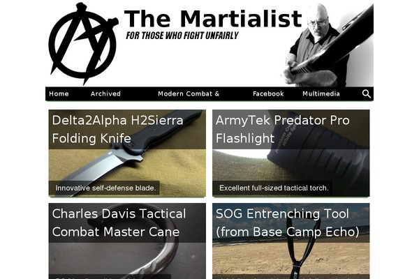 martialism theme websites examples