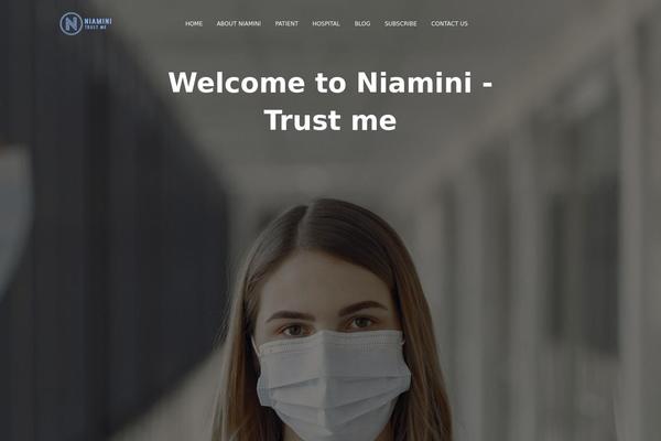 Hestia theme site design template sample