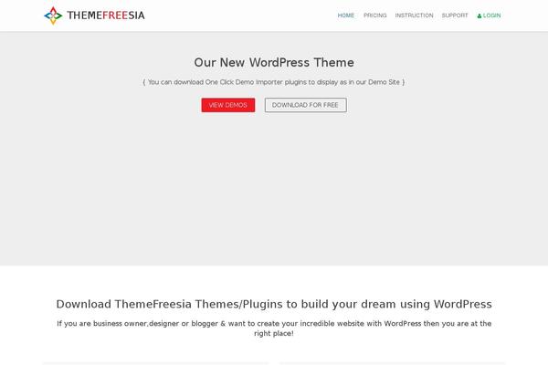 themefreesia.com site used Themefreesia