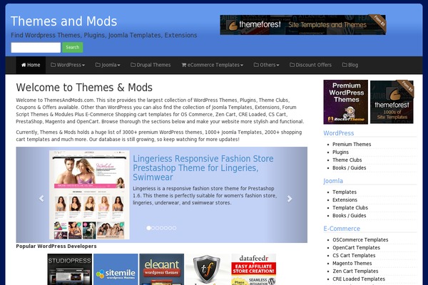 themesandmods.com site used T5