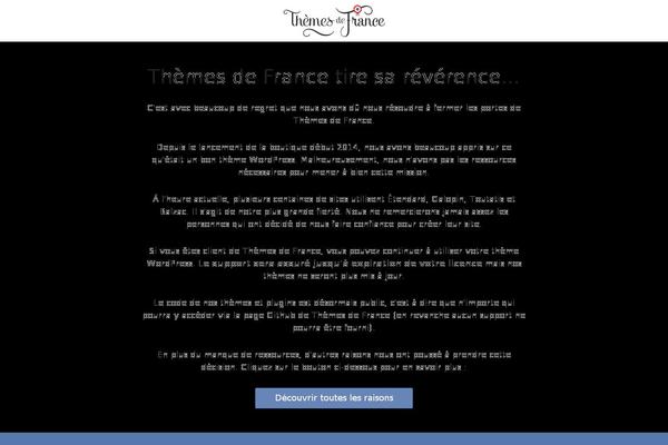 themesdefrance.fr site used Themesdefrancev2