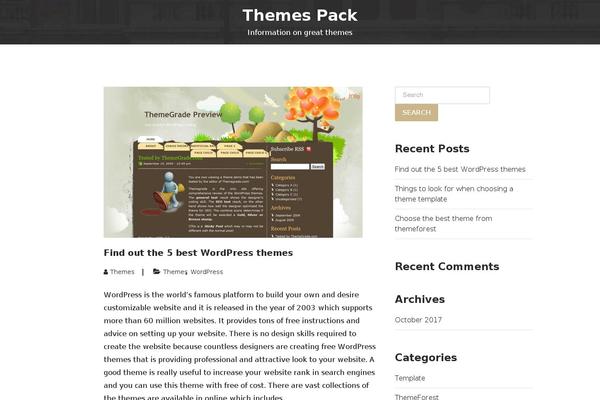 themespack.com site used Themespack