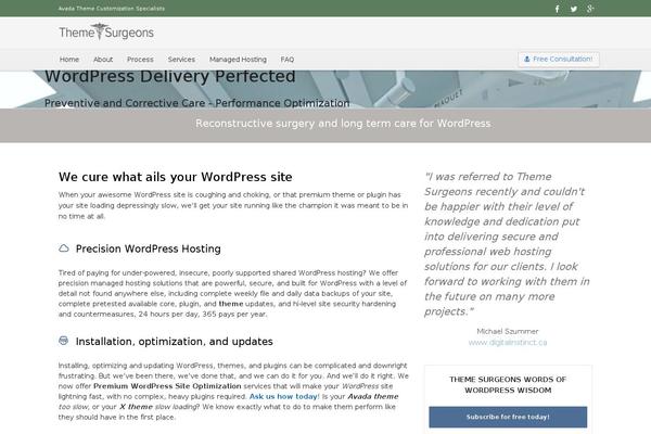 WordPress website example screenshot