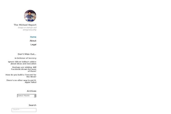 themichaelreport.com site used Positive-blog