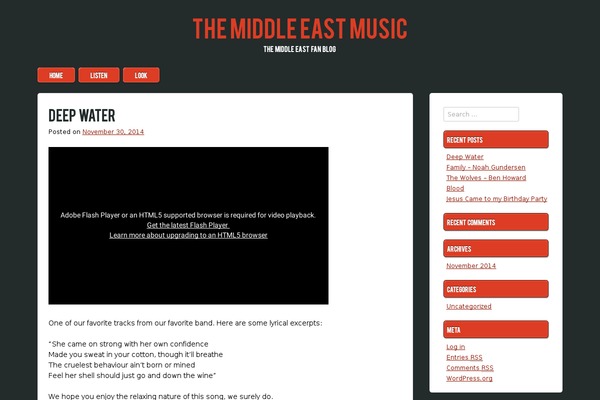 themiddleeastmusic.com site used Draftly