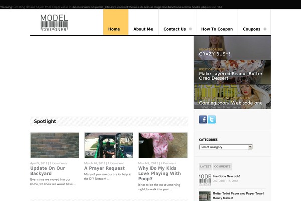 themodelcouponer.com site used Twenty Twenty-Three