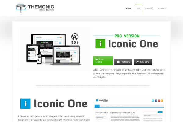 themonic.com site used Startup-one