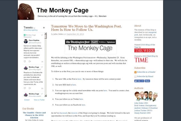 themonkeycage.org site used Tmc