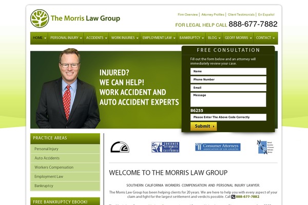 WordPress website example screenshot