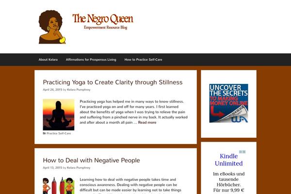 thenegroqueen.com site used GeneratePress
