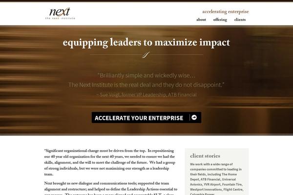 thenext.ca site used Next-institute