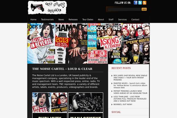 thenoisecartel.com site used Tnc-theme