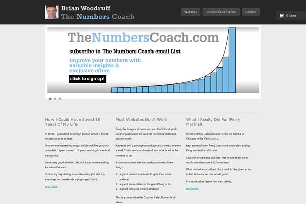 thenumberscoach.com site used Catch-responsive-cwt