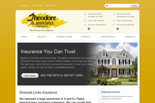 theodoreinsurance.com site used Relation-site