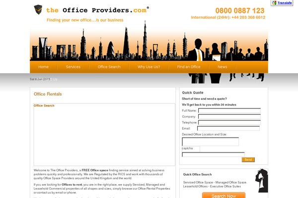 WordPress website example screenshot